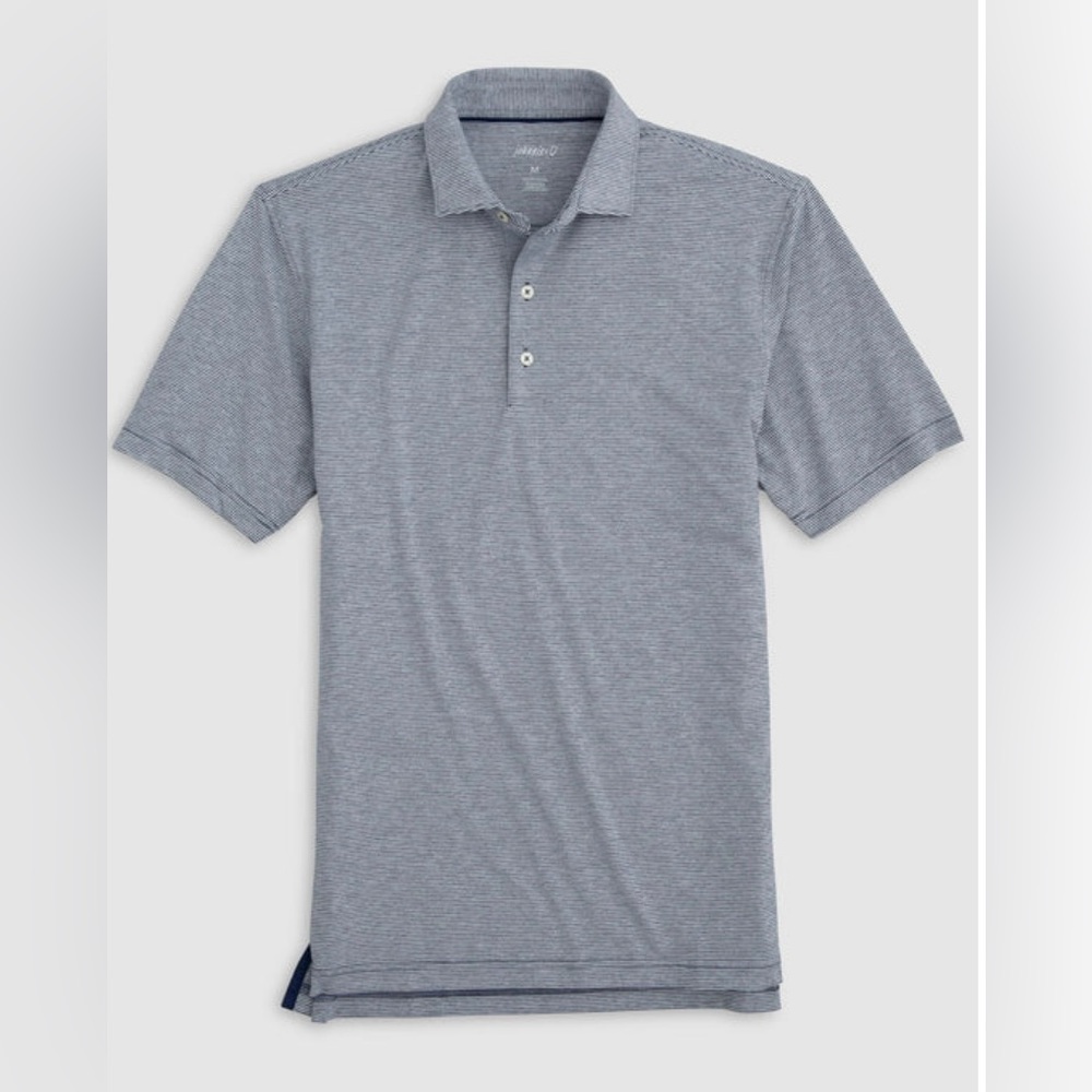 Johnnie-O Lyndon Striped Polo (JMPO2010), in Heather Twilight XL NWT MSRP $98